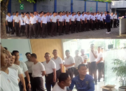ACARA PEMBINAAN DAN PEMERIKSAAN TENSI SATPAM PKSS JAKARTA 3 DI KANTOR CABANG KEBON JERUK